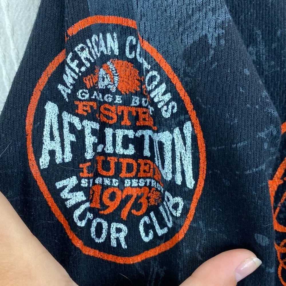 Affliction garage made motors long sleeve thermal shirt medium - Picture 3 of 9